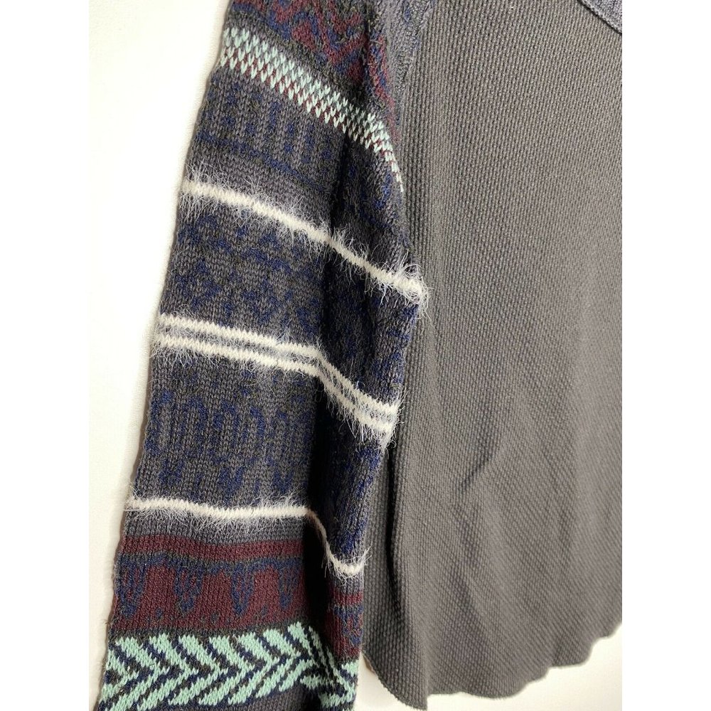 Free People Thermal Size S NEW Fairground Thermal Long Sleeve Top Multicolor - Picture 5 of 9
